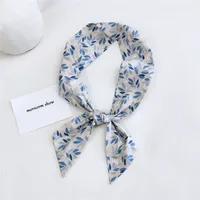 Women's Sweet Geometric Cotton And Linen Printing Silk Scarves sku image 12