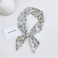 Women's Sweet Geometric Cotton And Linen Printing Silk Scarves sku image 10