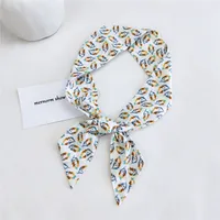 Women's Sweet Geometric Cotton And Linen Printing Silk Scarves sku image 26