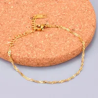 Heart 304 Stainless Steel Titanium Steel 18K Gold Plated No Inlaid Bracelets In Bulk sku image 2