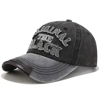 Unisex Retro Letter Curved Eaves Baseball Cap sku image 1