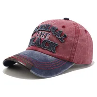 Unisex Retro Letter Curved Eaves Baseball Cap sku image 4