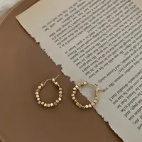 Retro Solid Color Alloy Plating Gold Plated Women's Earrings main image 4