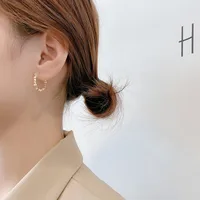 Retro Solid Color Alloy Plating Gold Plated Women's Earrings main image 5