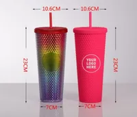 Double-layer Plastic Straw Cup Large Capacity Creative 710ml Cup Portable Cup main image 1