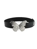 Simple Style Butterfly Pu Leather Alloy Patchwork Women's Leather Belts main image 2