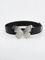 Simple Style Butterfly Pu Leather Alloy Patchwork Women's Leather Belts sku image 3