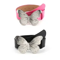 Simple Style Butterfly Pu Leather Alloy Patchwork Women's Leather Belts main image 3