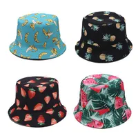 Women's Elegant Basic Fruit Printing Wide Eaves Sun Hat main image 4