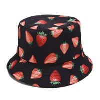 Women's Elegant Basic Fruit Printing Wide Eaves Sun Hat sku image 27