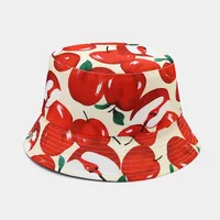 Women's Elegant Basic Fruit Printing Wide Eaves Sun Hat sku image 6