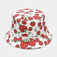 Women's Elegant Basic Fruit Printing Wide Eaves Sun Hat sku image 7