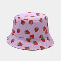 Women's Elegant Basic Fruit Printing Wide Eaves Sun Hat sku image 10
