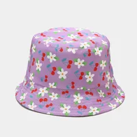 Women's Elegant Basic Fruit Printing Wide Eaves Sun Hat sku image 12