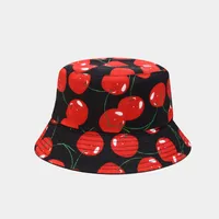 Women's Elegant Basic Fruit Printing Wide Eaves Sun Hat sku image 18