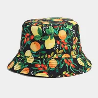 Women's Elegant Basic Fruit Printing Wide Eaves Sun Hat sku image 22