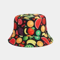 Women's Elegant Basic Fruit Printing Wide Eaves Sun Hat sku image 20