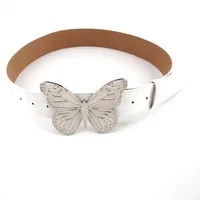 Simple Style Butterfly Pu Leather Alloy Patchwork Women's Leather Belts sku image 2