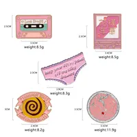 Casual Novelty Geometric Letter Alloy Enamel Women's Brooches main image 3