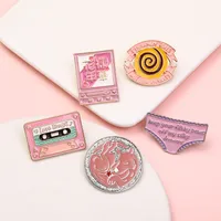 Casual Novelty Geometric Letter Alloy Enamel Women's Brooches main image 4