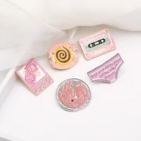 Casual Novelty Geometric Letter Alloy Enamel Women's Brooches main image 5