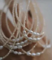 Ins Style Geometric Stainless Steel Artificial Crystal Inlay Natural Stone Pearl Shell Women's Necklace main image 2