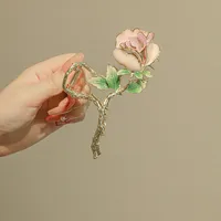 Streetwear Flower Alloy Plating Flowers Hair Claws main image 5