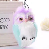 Cute Owl Plush Metal Women's Bag Pendant Keychain main image 5