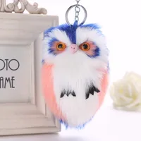 Cute Owl Plush Metal Women's Bag Pendant Keychain main image 3