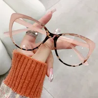Simple Style Solid Color Pc Cat Eye Full Frame Optical Glasses sku image 1