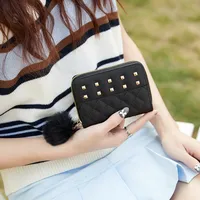 Women's Solid Color Pu Leather  Zipper Coin Purses main image 3