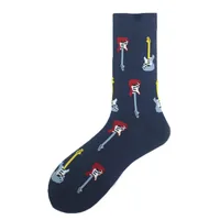 All Polyester Socks   Fashion Brand Animal Music Pepper Pattern Fashionable Polyester Socks Men's Medium Polyester Socks sku image 13
