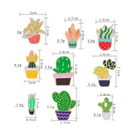 Simple Style Cactus Alloy Enamel Metal Unisex Brooches main image 5