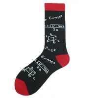 All Polyester Socks   Fashion Brand Animal Music Pepper Pattern Fashionable Polyester Socks Men's Medium Polyester Socks sku image 10