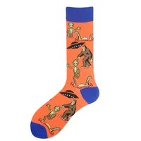 All Polyester Socks   Fashion Brand Animal Music Pepper Pattern Fashionable Polyester Socks Men's Medium Polyester Socks sku image 18