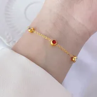 304 Stainless Steel 18K Gold Plated Lady Plating Inlay Multicolor Artificial Rhinestones Bracelets Earrings Necklace main image 5
