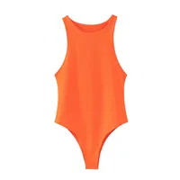 Women's Bodysuits Bodysuits Simple Style Solid Color main image 3