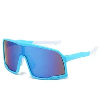 Streetwear Geometric Ac Square Full Frame Sports Sunglasses sku image 4