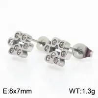 Wholesale Jewelry Simple Style Korean Style Animal Paw Print Titanium Steel 18K Gold Plated Plating Bracelets Earrings Necklace sku image 16
