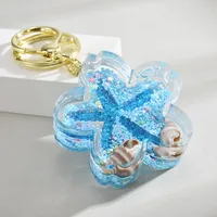 Cute Starfish Arylic Unisex Bag Pendant Keychain main image 2
