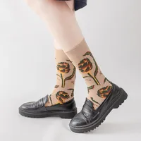 Women's Casual Squirrel Flower Cotton Ankle Socks A Pair main image 2