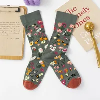 Women's Casual Squirrel Flower Cotton Ankle Socks A Pair sku image 4