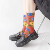 Women's Casual Squirrel Flower Cotton Ankle Socks A Pair main image 4