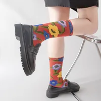 Women's Casual Squirrel Flower Cotton Ankle Socks A Pair main image 5