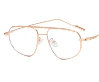 Simple Fine Leg Double Beam Toad Shaped Oval Trend Sunglasses Wholesale sku image 3