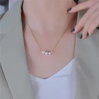 Wholesale Jewelry Simple Style Pearl 304 Stainless Steel 18K Gold Plated Plating Necklace main image 3