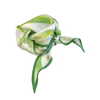 Women's Ig Style Simple Style Flower Satin Printing Silk Scarf main image 3