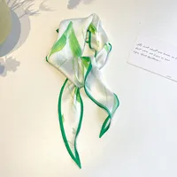 Women's Ig Style Simple Style Flower Satin Printing Silk Scarf sku image 8