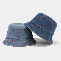 Women's Cute Sweet Heart Shape Big Eaves Bucket Hat main image 1