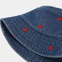 Women's Cute Sweet Heart Shape Big Eaves Bucket Hat main image 5